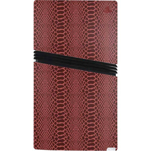 Marsala Snake Skin PS5 Pro Console Skin